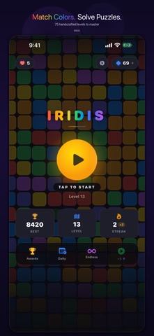 Iridis: Spectrum Puzzle Screenshot 1 of 4
