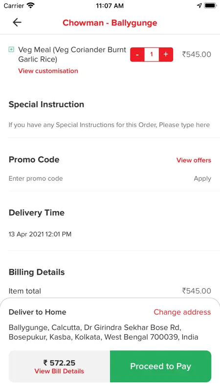 Chowman Food Delivery screenshot 3 of 4