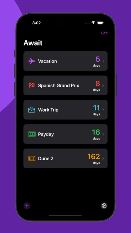 Await: Countdown App & Widgets screenshot-4