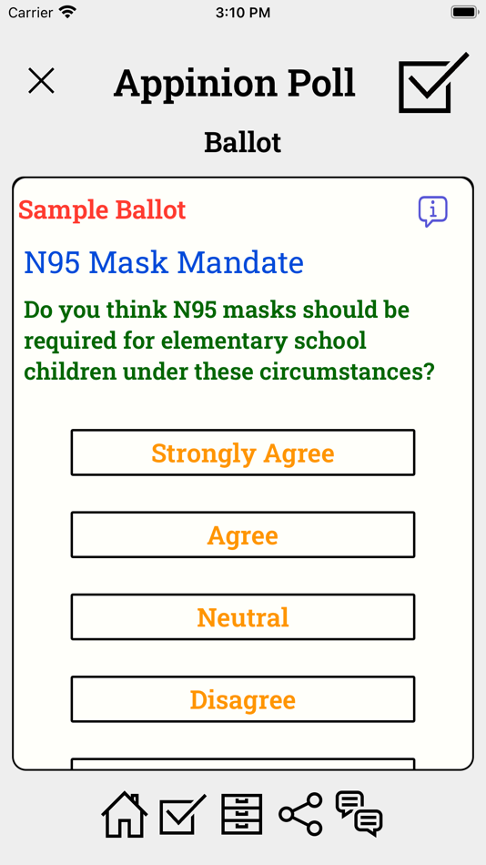 #5. Appinion Poll (iOS) 由: Creative Applications, LLC