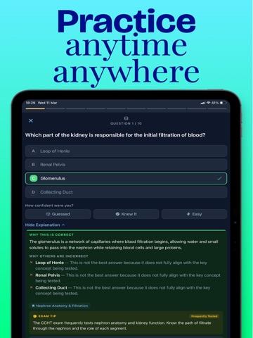 CCHT TEST PREP 2026 - 2027 iPad screenshot
