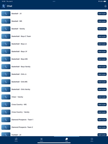 Southside Christian Athletics iPad screenshot