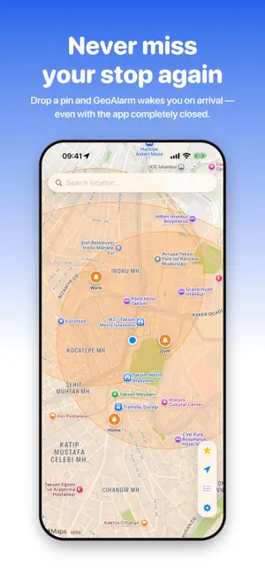 GeoAlarm – Location Alarm screenshot 1