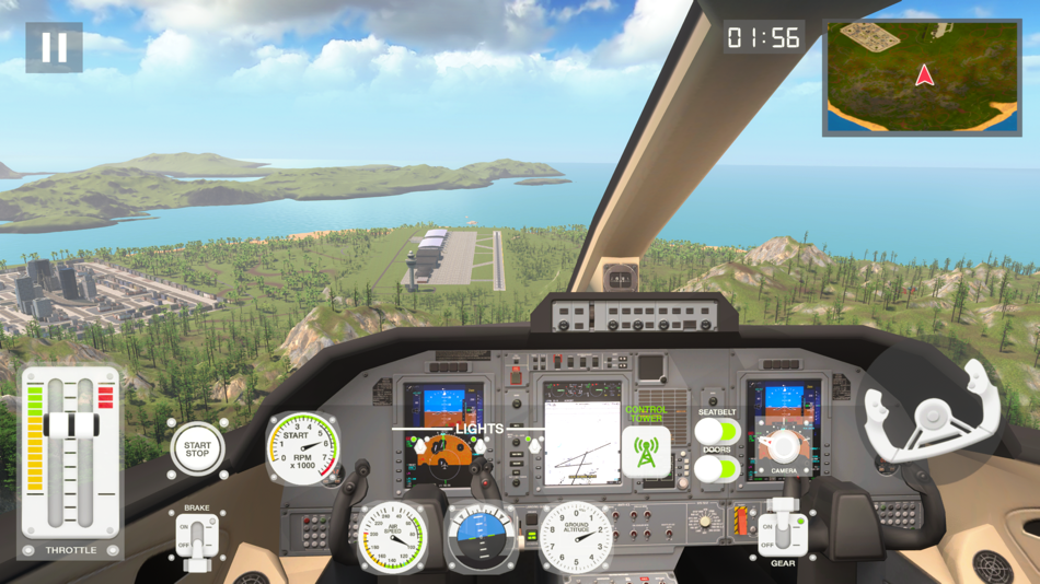 #4. Airplane Real Flight Simulator (iOS) Bởi: freeonlinegames.com