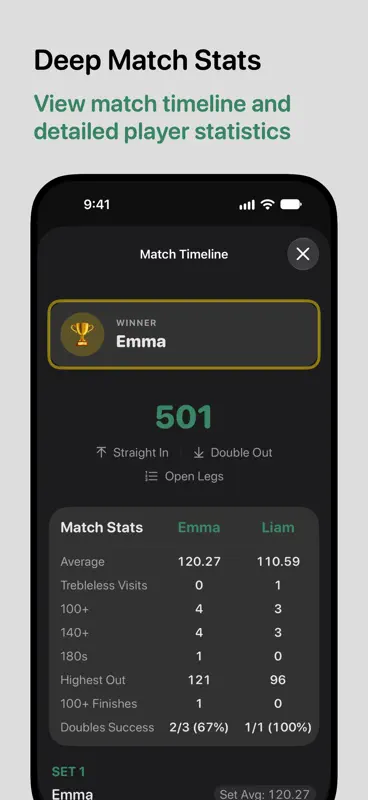 Darts Checkout Scorer Pro screenshot 5 of 10