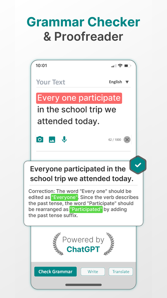#1. AI Grammar Check Spell by Fixy (iOS) 由: Umit Ataalp