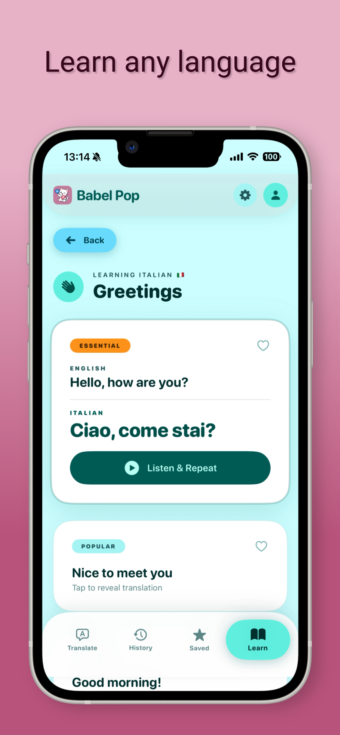 Babel Pop - Voice Translator