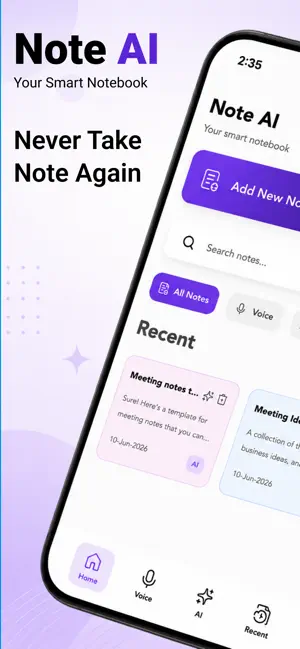 AI Notebook - AI Note Taker. screenshot 1