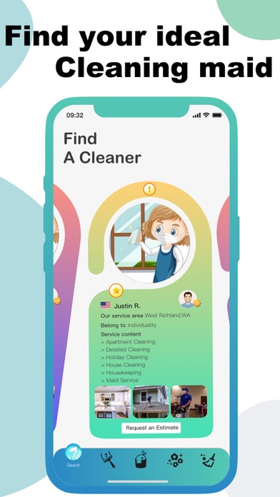 Live Life - Cleaning Maid App Screenshot