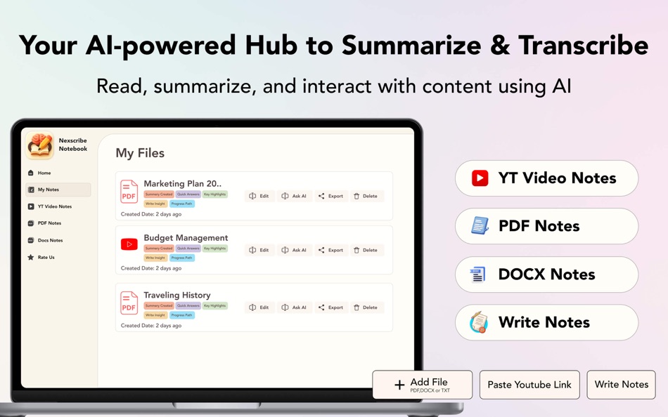 #1. AI Notes Taker & AI Transcribe (macOS) Przez: Muhammad Nadeem