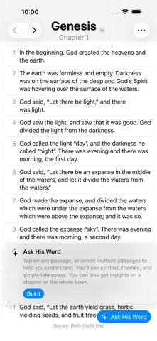 Ask The Word iPhone screenshot