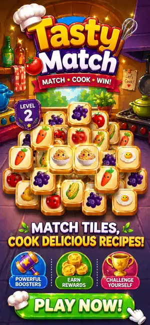 Tasty Match: Puzzle & Cook screenshot 1