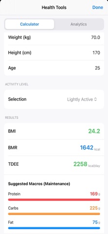 Easy Calorie Tracker Screenshot 4 of 5