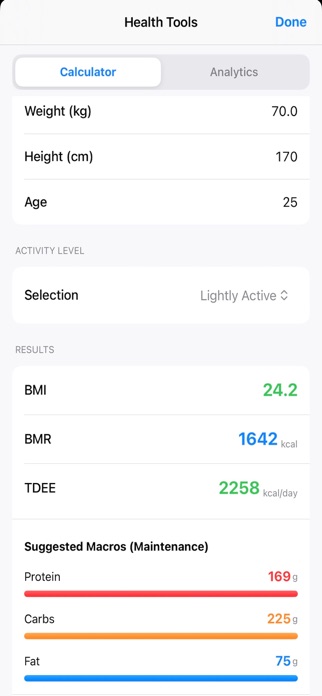 Easy Calorie Tracker Screenshot 4 of 5