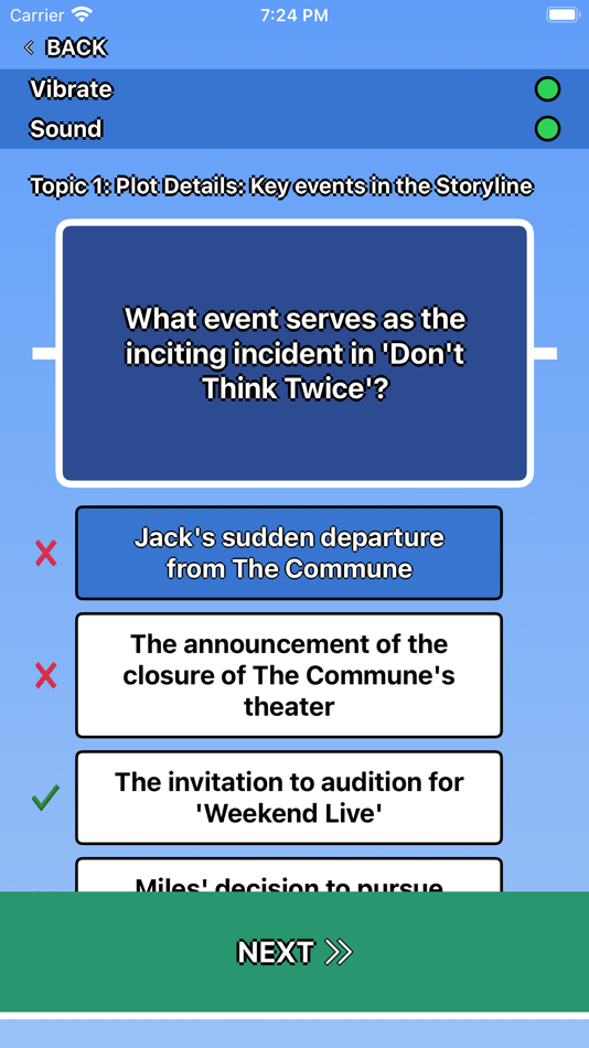 #2. Don't Think Twice Trivia (iOS) 由: Martin Tseng