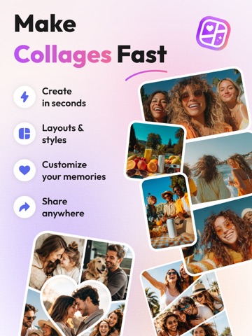 Photo Collage Maker & Editor . iPad screenshot