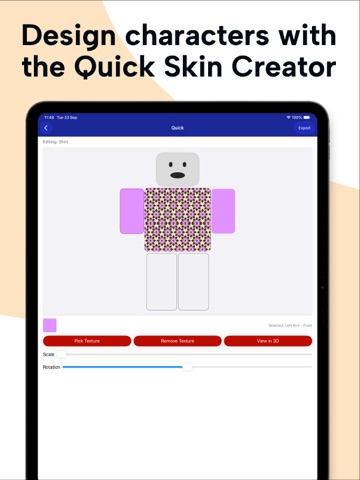 SkinOx - Create and Edit Skins iPad screenshot