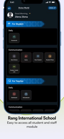 Rang International School iPhone screenshot