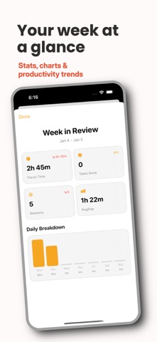 Focus: ADHD To Do List & Timer iPhone screenshot
