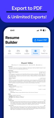CV Maker - PDF + LaTeX Screenshot 4 of 6