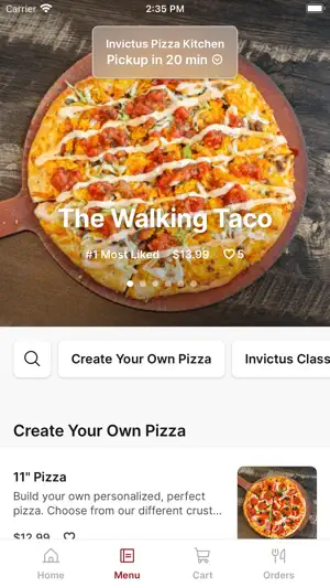 Invictus Pizza Kitchen screenshot 2