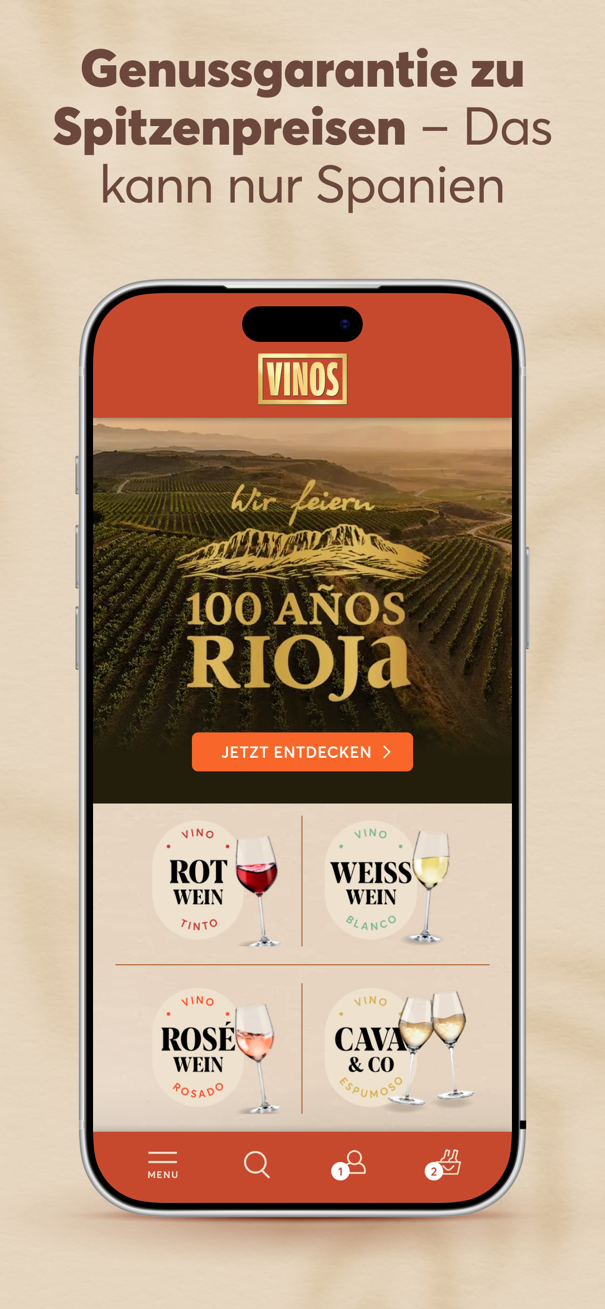 VINOS - Wein mobil kaufen