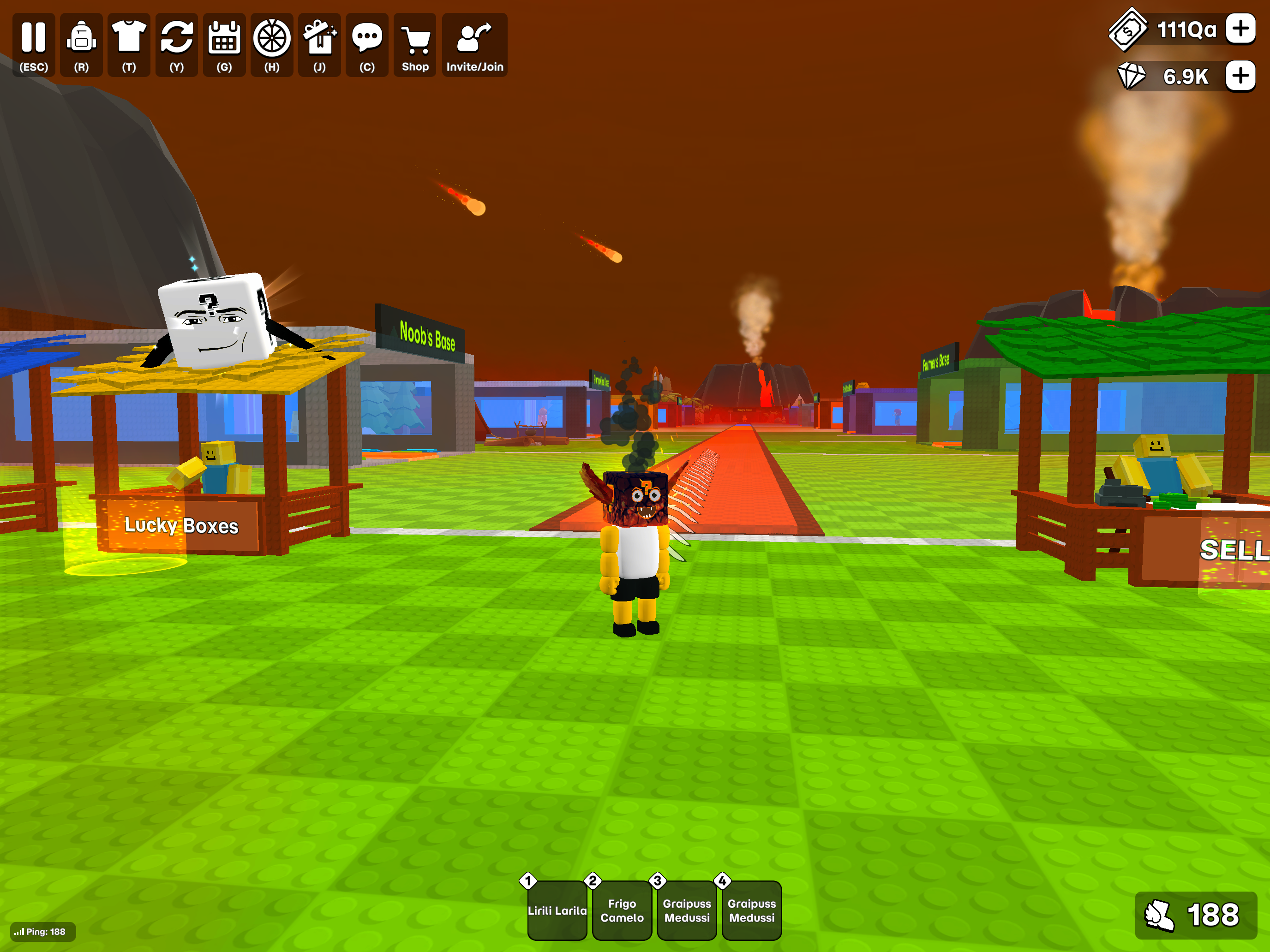 Lucky Brainrot Blocks Online