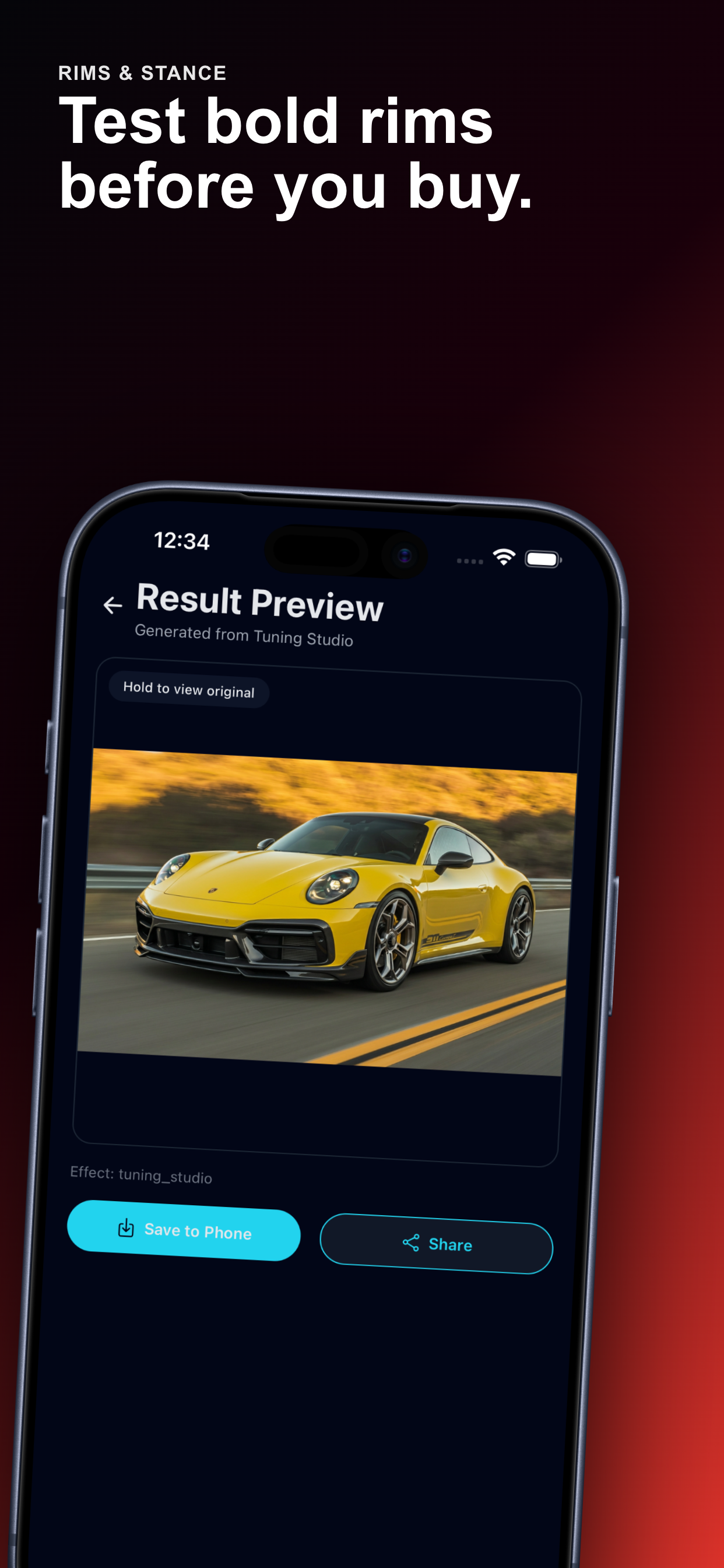 Tuning Studio: AI Car Editor