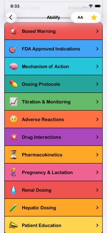 Psych Drugs & Medications iPhone screenshot