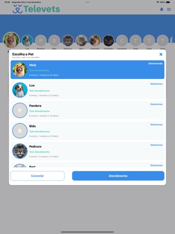 TELEVETS - Veterinários 24hs iPad screenshot