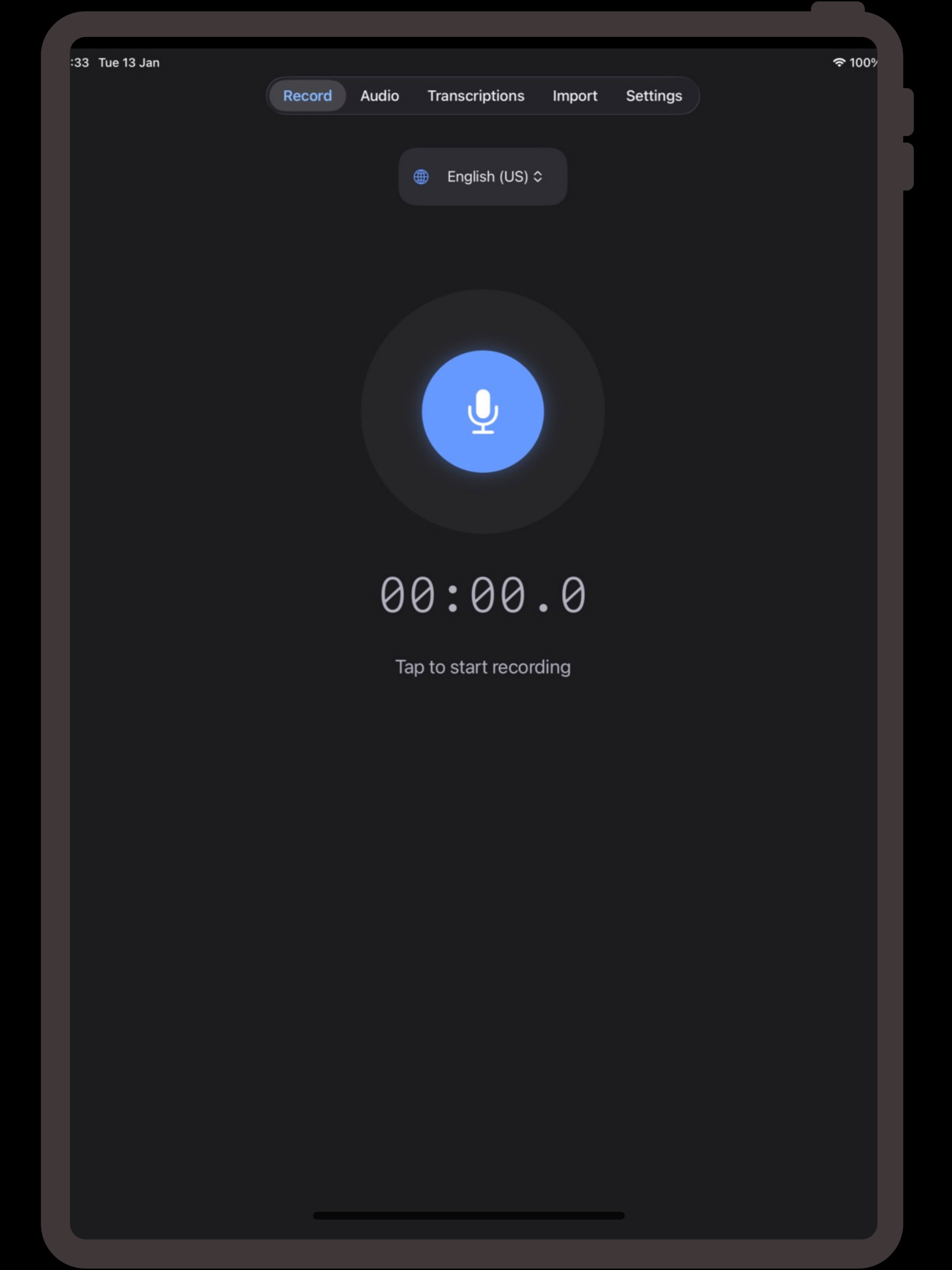 Sound Scribe: Transcribe Now