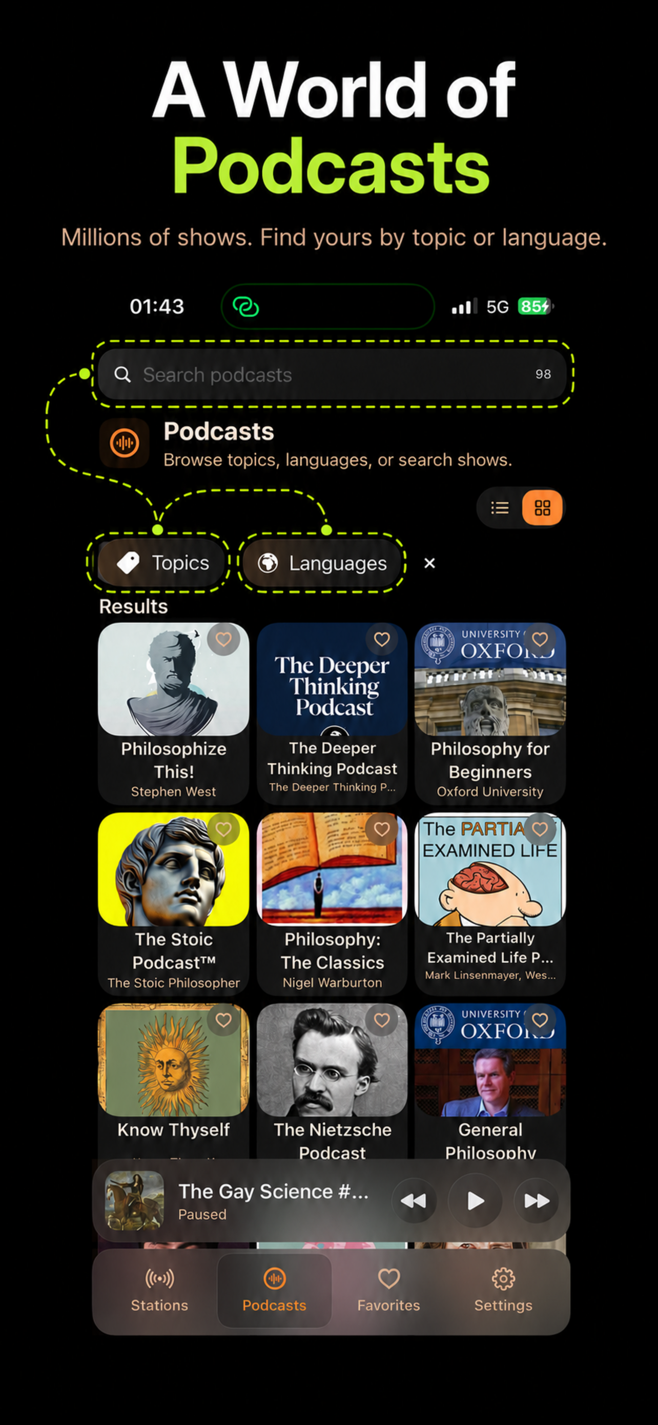 Radiogram - Radio & Podcasts screenshot 3