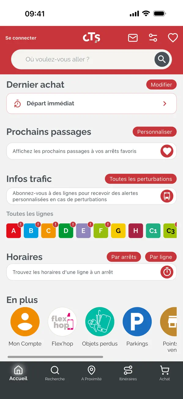 Screenshot #1 pour CTS Transports Strasbourg