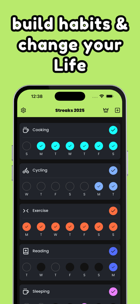Streaks 2026 - Habit Tracker screenshot 2