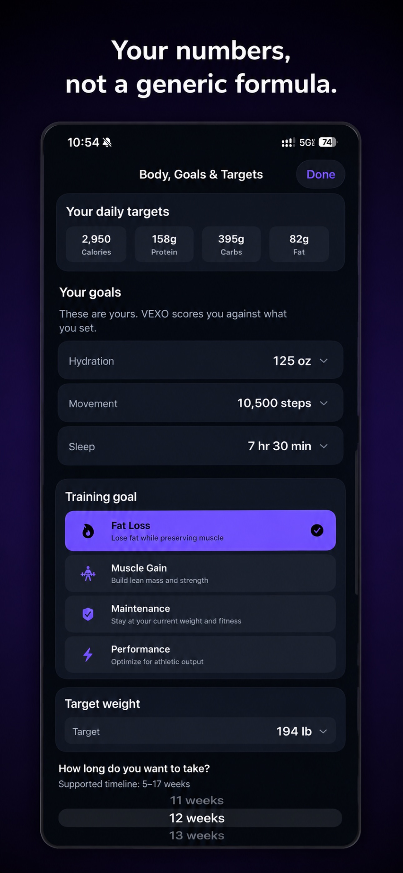 Screenshot 6 of VEXO: AI Fitness & Nutrition