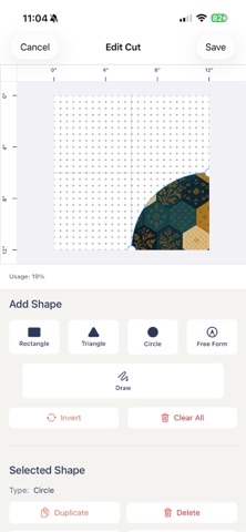 Quiltler 3 – Quilt Design iPhone screenshot