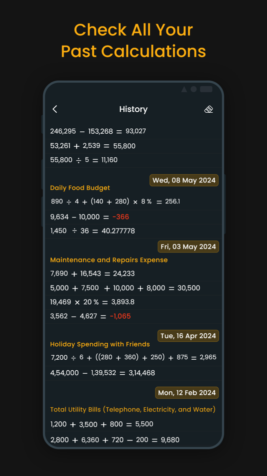 #2. Calculator with History Plus (iOS) بواسطة: SUSAMP INFOTECH