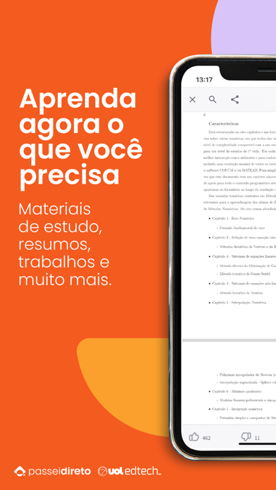 Screenshot #1 pour Passei Direto - App de Estudos
