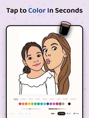 Coloring Pages by Linify iPad screenshot