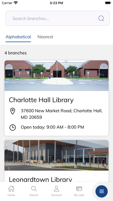 St. Mary's County Library Screenshot
