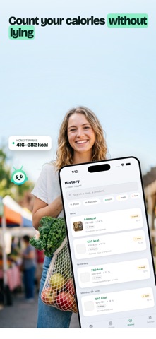 Volumeal: AI Calorie Counter iPhone screenshot