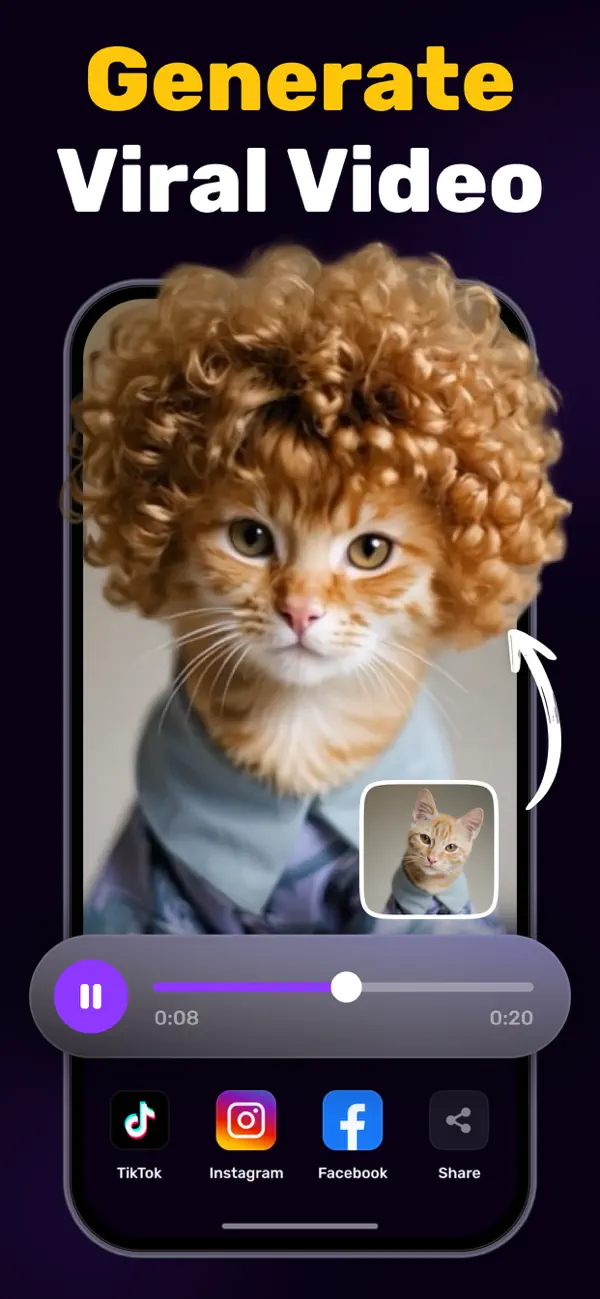 Screenshot #2 pour AI Effects Video Maker