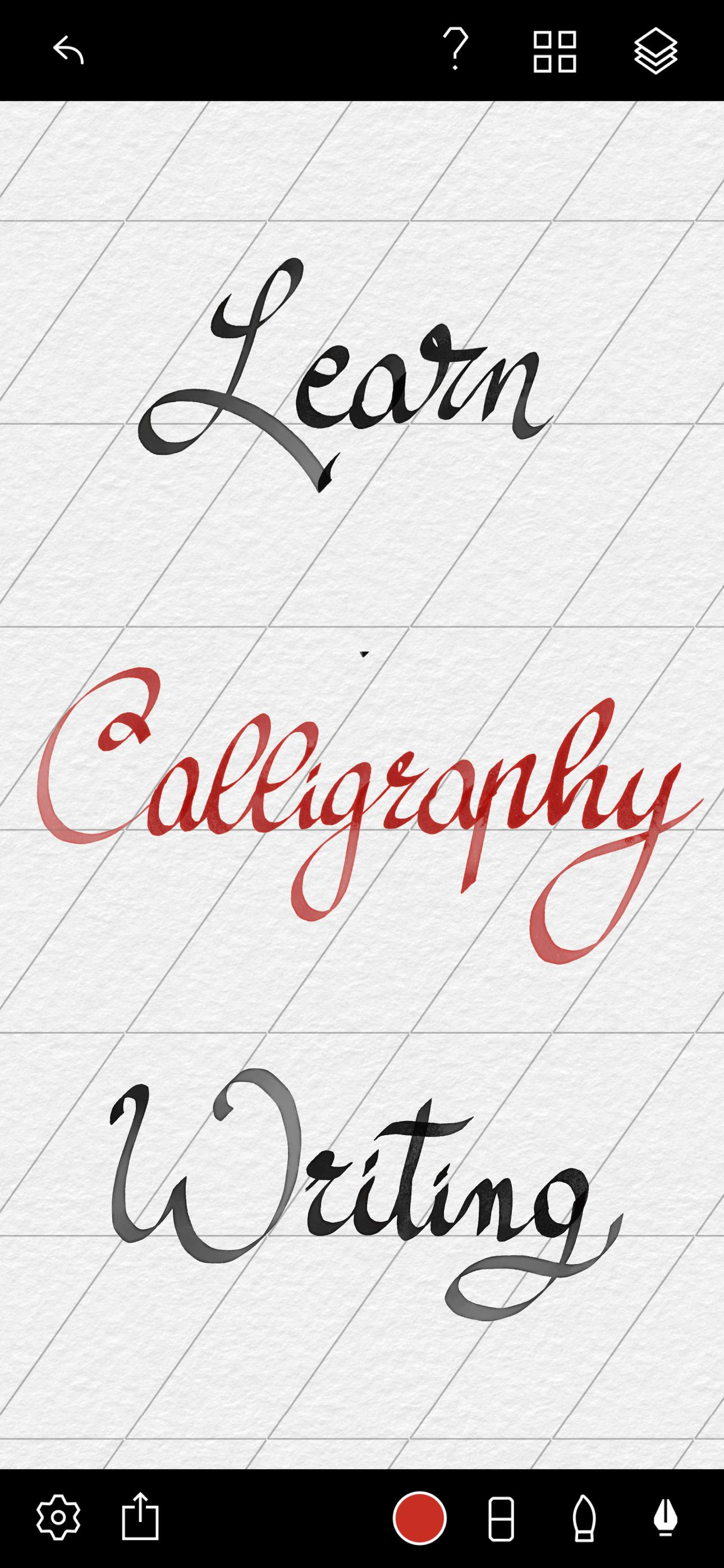 Tayasui Calligraphy - Cursive