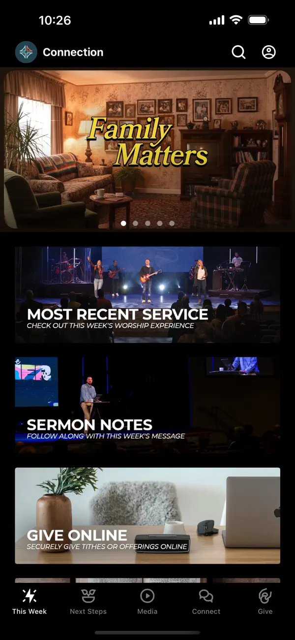 Screenshot #1 pour Connection Church Online