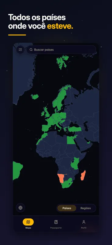 been; mapa de países visitados screenshot 1 of 8