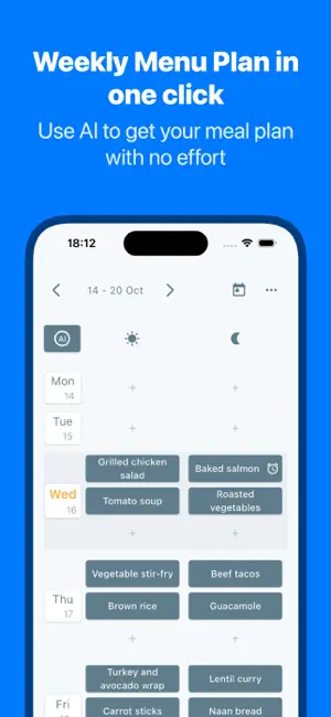 Meal Planner & Recipes | Mealo screenshot 1