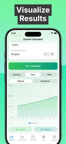 Compound Interest Calc - CIC iPhone screenshot