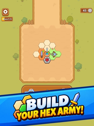 Hexarena: Merge Defense iPad screenshot