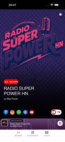 Radio Super Power HN screenshot
