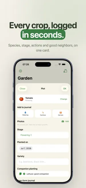 Potago: garden journal screenshot 3